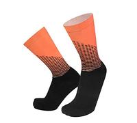 BLOMDE Calzini Uomo Corti Calze Da Ciclismo A Compressione Antiscivolo In Silicone Sportivo Senza Cuciture-Arancia_Da 39 A 45