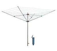 Blome Stendibiancheria Alustar 50 - Stendibiancheria con manicotto per il pavimento per il calcestruzzo, paralume per la biancheria con filo da 50 m, made in Germany