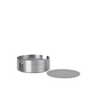 Blomus 64063 Set of 6 Coasters, 64063 Coasters, 18/8 Stainless Steel, Clear, One