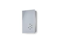 blomus 65372, Cassetta Portachiavi/Pannello Magnetico in Vetro Velio, Grigio (Grau)