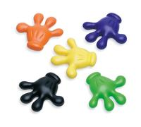 Blomus 66486 Set di 5 magneti in plastica 6 cm, Colori Assortiti