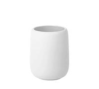 Blomus Bicchiere per spazzolini da denti Sono, Bicchiere per spazzolini da denti, ceramica, bianco, 300 ml