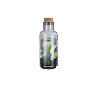 blomus caraffa per acqua -HYDRA- | brocca in vetro da 1 litro con coperchio in sughero | caraffa per acqua colore Smoke | 9L x 26H cm