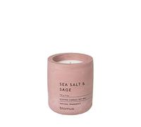 blomus - Candela profumata S in cera di soia, rosa Withered di alta qualità, effetto calcestruzzo, fragranza SEA SALT & SAGE, durata 24 ore (A x L x P): 8 x 6,5 x 6,5 cm, rosa Withered 65651)