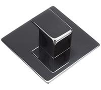 Blomus MENOTO Gancio da Parete Lucido, Acciaio Inossidabile, Argento, Antracite, H 6 cm, B 6 cm, L 2,5 cm