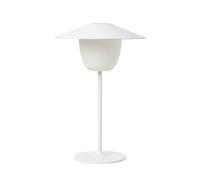 Blomus Lampada da tavolo a LED portatile - ANI | Lampada da tavolo a batteria in alluminio | Colore Bianco | Ø 22 x 33 H cm | 2 livelli di luminosità per touch | Outdoor