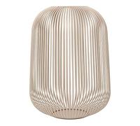 Blomus Lanterna Lito | Nomad | Dimensioni L | 33L x 33B x 45H cm | Portacandele Beige | Portacandela Antivento in Acciaio Inox | Lanterna Decorativa | Lanterna Decorativa per Interni | Grande