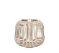 blomus Lanterna Lito | Nomad | Taglia S | 20L x 20P x 17A cm | Portacandele beige | Lume in acciaio inox | Lanterna decorativa | Piccola lanterna da interno