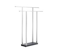 Blomus Menoto 68695 - Portasciugamani in acciaio INOX con 2 aste per asciugamani (altezza 90 cm, larghezza 75 cm, profondità 16 cm, acciaio INOX