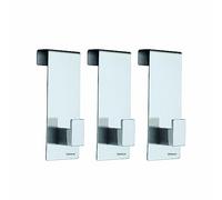 Blomus Set 3 Türgarderobehaken-MENOTO-Matt Gancio per Porta, Acciaio Inossidabile, Opaco, 3 Stück à H 12 x B 4,3 x L 5 cm, 3 unità