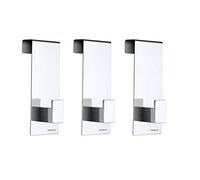 Blomus VELIO Set di 3 Ganci per Porta, Acciaio Inossidabile, lucidato, 3 Stück à H 12 x B 4,3 x L 5 cm, 3 unità