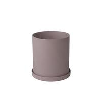 Blomus -Nona 66519 - Vaso per erbe aromatiche taglia L, colore rosso caldo marrone