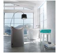Blomus FRISCO cestino per biancheria, 65386, FRISCO alluminio/talpa [Accessori Bagno > Cestini per Biancheria]