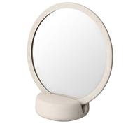 blomus - Sono, specchio cosmetico - Moonbeam/bianco - ceramica/silicone - (altezza x larghezza x profondità) 185 x 90 x 170 mm, taglia unica, 69162