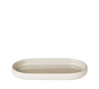 Blomus Sono Vassoio, Ceramica, Silicone, Moonbeam, H 2,5 cm, L 10 cm, P 19 cm