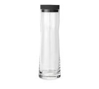 blomus -SPLASH - Caraffa per acqua in vetro, magnete, capacità 1 litro, coperchio in silicone e acciaio inox, facile da usare, altezza 29,5 x 9 x 9 cm, colore: magnete, 63785
