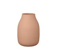 blomus Vaso Colora, vaso per fiori in ceramica, colore ambra, marrone, dimensioni L, Ø 14 x 20 cm, realizzato a mano di alta qualità