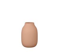 blomus Vaso Colora, vaso per fiori in ceramica, colore ambra, marrone, misura S, Ø 11 x 15 cm, realizzato a mano di alta qualità
