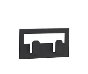 Blomus - VINDO - Gancio doppio asciugamano Size L, semplice soluzione di conservazione, autoadesivo, colore Sharkskin (64180)