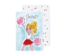 Blond Amsterdam Biglietto di auguri Cheerleader” - Cartolina motivazionale illustrata per incoraggiare con energia e positività in ogni sfida della vita