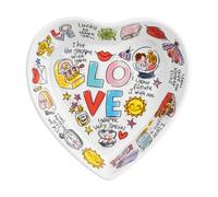 Blond Amsterdam Ciotola da portata a forma di cuore, regalo di San Valentino, 22 cm, design romantico, ideale per snack e dessert