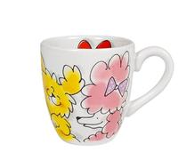 Blond Amsterdam Mini tazza 0,2L “Dier Dog ceramica dipinta a mano con illustrazioni di cani allegri, perfetta per espresso, tè e cappuccino