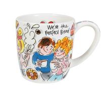 Blond Amsterdam Tazza cappuccino 0,5L Cuore x Senseo - Mug grande con illustrazioni romantiche - Perfetta per pause caffè con amici - Regalo per coffeelovers