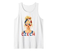 Blond Czech Girl Czech Republic Flag Czech Girlfriend Wife Canotta