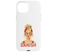 Blond Danish Girl Denmark Flag Danish Girlfriend Wife Custodia per iPhone 15 Plus