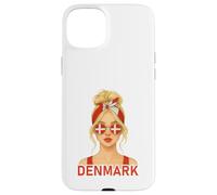 Blond Danish Girl Denmark Flag Danish Girlfriend Wife Custodia per iPhone 15 Plus