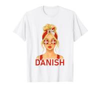 Blond Danish Girl Denmark Flag Danish Girlfriend Wife Maglietta