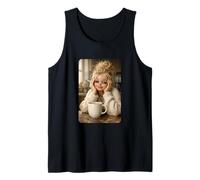 Blond Doll Smoking Aesthetic Art Coffee Time Morning Mood Canotta