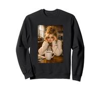 Blond Doll Smoking Aesthetic Art Coffee Time Morning Mood Felpa