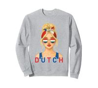 Blond Dutch Girl Netherlands Flag Dutch Girlfriend Wife Felpa