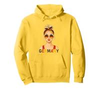 Blond German Girl Germany Flag German Girlfriend Wife Felpa con Cappuccio