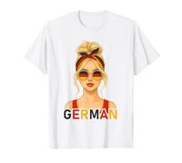 Blond German Girl Germany Flag German Girlfriend Wife Maglietta