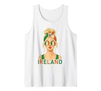 Blond Irish Girl Ireland Flag Irish Girlfriend Wife Canotta