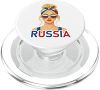 Blond Russian Girl Russia Flag Russian Girlfriend Wife PopSockets PopGrip per MagSafe