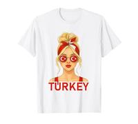 Blond Turkish Girl Turkey Flag Turkish Girlfriend Wife Maglietta