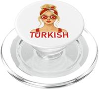 Blond Turkish Girl Turkey Flag Turkish Girlfriend Wife PopSockets PopGrip per MagSafe