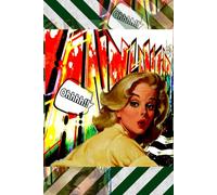 Blonde Hair Woman and Green Stripes: Composition Notebooks Journal for Writing 120 lined pages size 6x9 paperback Note Books for Note Taking and Diary Memory.