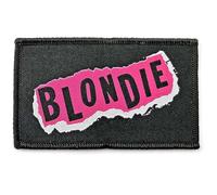 Blondie - Blondie Patch Punk Band Logo Nuovo Ufficiale Nero Size One Size