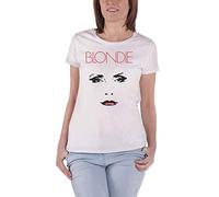 Blondie - Blondie T Shirt Staredown Debbie Harry Logo Nuovo Ufficiale da Donna Skinny Fit Size S