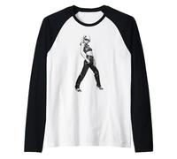 Blondie Debbie Harry New Wave Cuore di Vetro Allan Ballard Maglia con Maniche Raglan