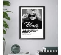 Blondie, Debbie Harry - Quadro Stampa Poster Musica Rock CORNICE INCLUSA 40x30