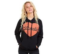 Blondie Glass Heart Felpa, Nero, S Donna