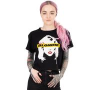 Blondie Nero Debbie Harry T-shirt corta a maniche corte Donne
