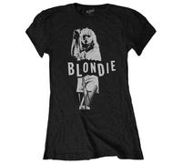 Blondie - T-Shirt # M Ladies Black # Mic. Stand