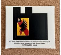 Blood Angels Sticky Peel-off Banner B - Captain Tycho - Warhammer 40K 1994...
