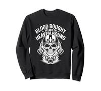 Blood Bought Helmet On Heaven Bound Christian Felpa